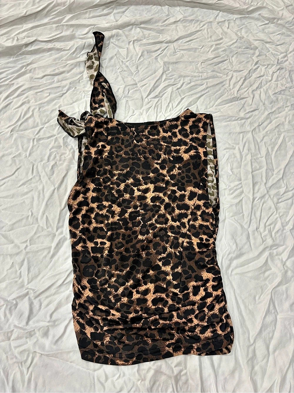 Lioness Women's Animal Print tank top in Brown & Black Size Medium